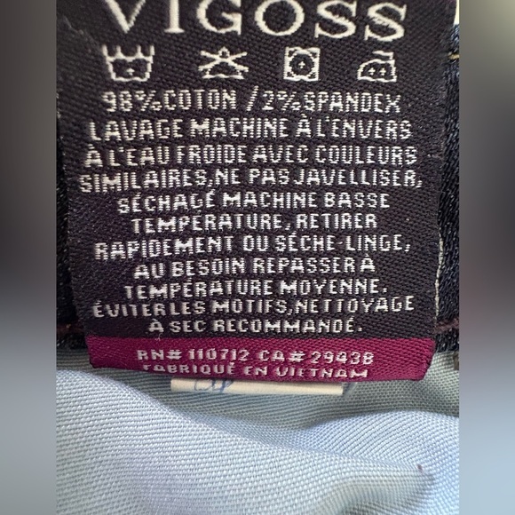 Vigoss Dark Blue Distressed Skinny Jeans - Picture 7 of 7